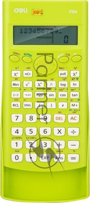 Калькулятор научный Deli E1710A/GRN зеленый 10+2-разр.