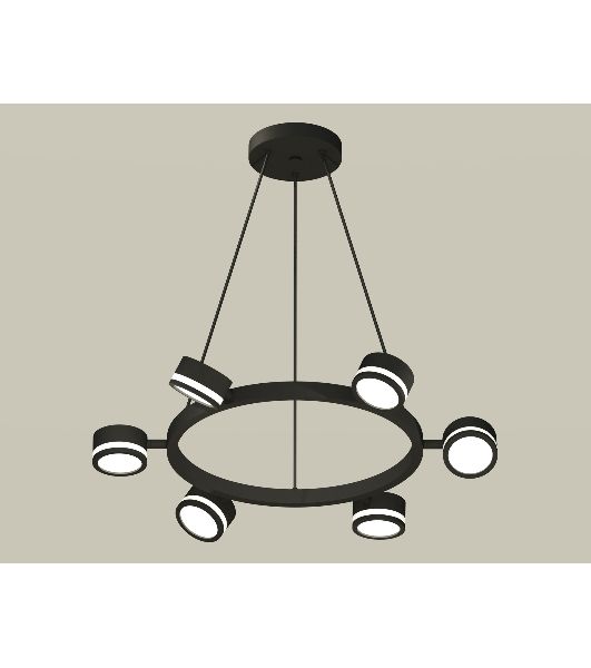 Светильник Ambrella light XB9193200/6 SBK/FR черный песок/белый матовый GX53 (C9193, N8415)
