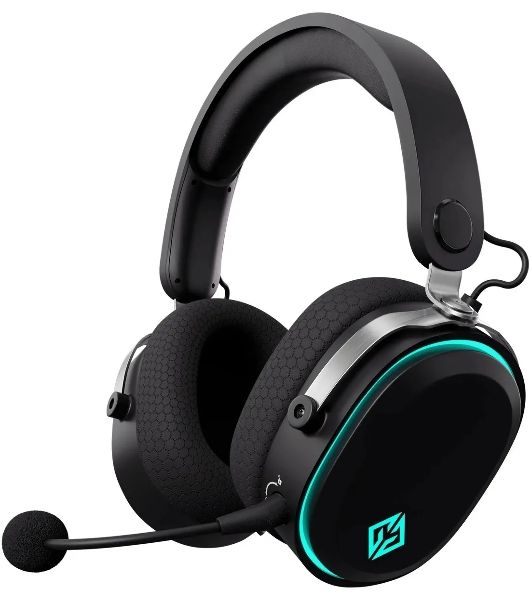 Беспроводные/проводные наушники GMNG GG-HS405W черный, полноразмерные, Bluetooth + радиоканал + проводной, до 40 ч
