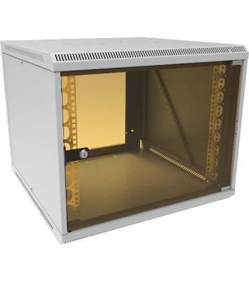 Шкаф коммутационный Suprlan (05-1096) настенный 12U 600x600 мм пер. дв. стекл направл. под закл. гайки 70 кг RAL 7035 535 мм 22.69 кг 500 мм