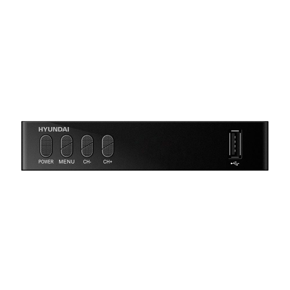 Приставка для цифрового ТВ Hyundai H-DVB440 черный, DVB-T2, DVB-T, DVB-C, HDMI, USB 2.0 x2