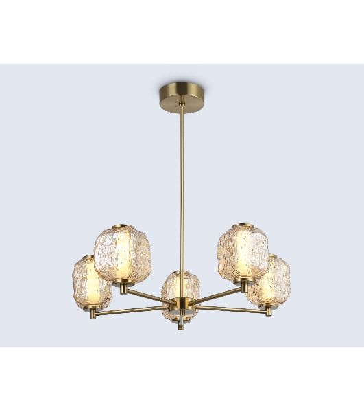 Светильник Ambrella light LH30104/5 SB/TI бронза/янтарь 27W 3000K D660*700