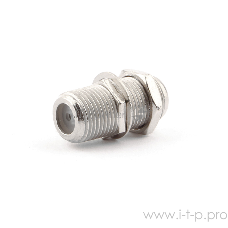 Соединитель Cablexpert APL-FF-01, F (мама)/F (мама) с гайкой и шайбой, блистер