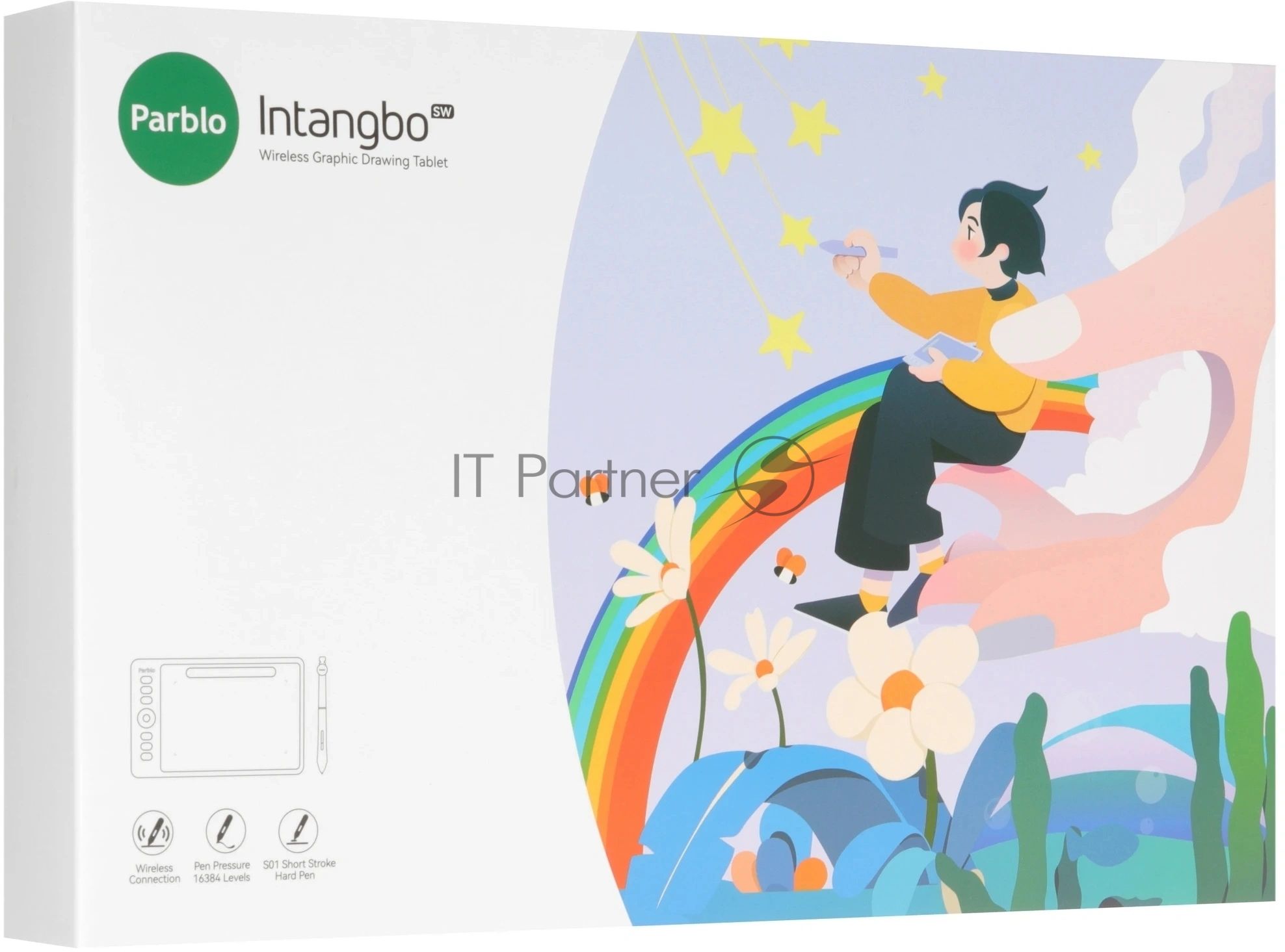 Графический планшет Parblo Intangbo SW USB Type-C черный