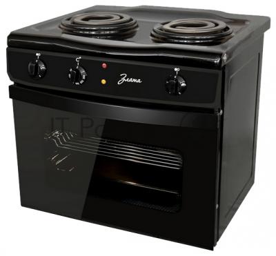 Плита электрическая Злата 231Т черный, конфорок 2 шт, духовка 25 л, 43 см x 47 см x 50 см