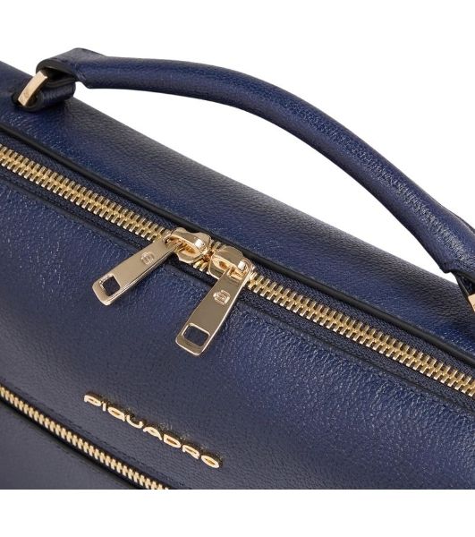 Сумка женская Piquadro Patricia BD6954W140/BLU темно-синяя натур.кожа