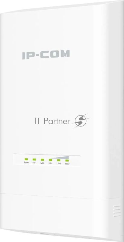 Наружная точка доступа IP-COM CPE12, 5 ГГц, до 867 Мбит/с, IP65, 1х12dbi, PoE, 2х1 Гбит/с, молниезащита 6000В