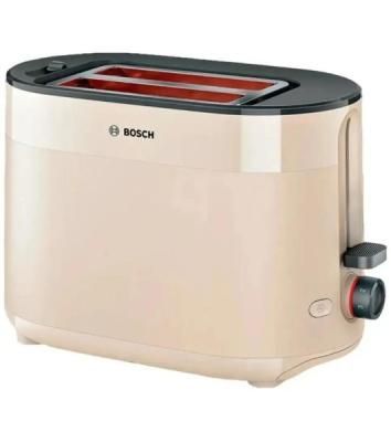 Тостер Bosch TAT2M127 бежевый, 950 Вт, 2 слота