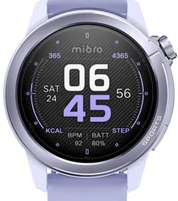 Умные часы Mibro GS Active2, 1.32" AMOLED, Bluetooth, NFC, WR50, фиолетовый