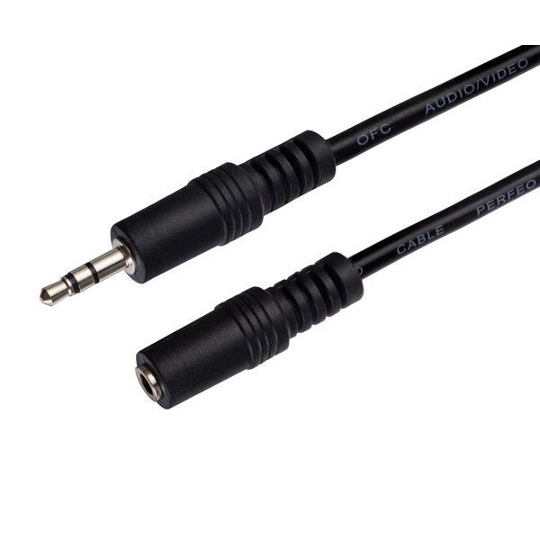 Кабель PERFEO Jack 3.5 мм вилка - Jack 3.5 мм розетка, длина 10 м. (J2204)