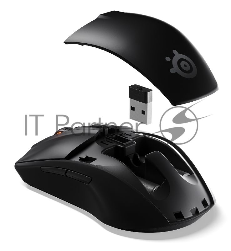 Мышь беспроводная SteelSeries Rival 3 черный, 18000 dpi, радиоканал, Bluetooth, USB, кнопки - 6
