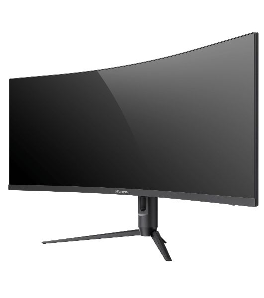 Монитор Hisense/ 34"/3440x1440, изогнутый, VA/ELED, 21:9, матовое/антибликовое, 240Гц, время отклика 1мс, 320кд/м2, 3000:1, встроенные колонки 2*3Вт, HDR 400, DisplayPort,  HDMIх2, разъем для наушников 3.5мм, rotatable lifting