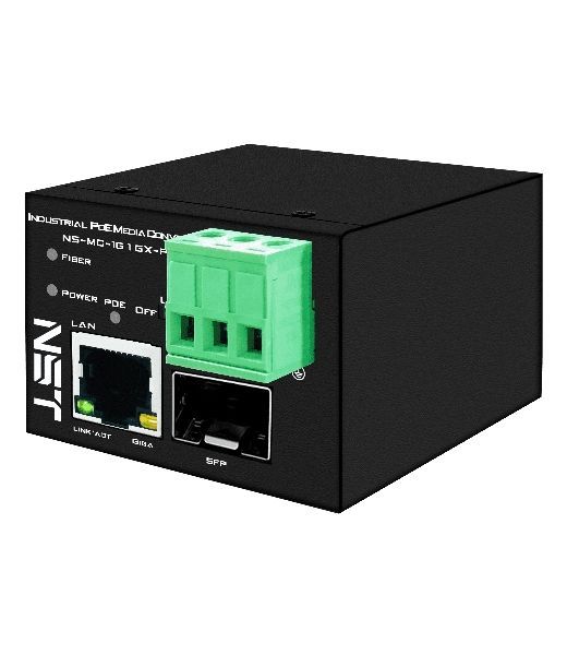 Промышленный компактный Ultra PoE медиаконвертер Gigabit Ethernet, SFP 1000Мбит/c, RJ45 10/100/1000Мбит/c, поддержка LFP. Порт PoE: до 90W (IEEE 802.3af/at/bt). Автоматическое определение PoE устройств. Суммарная мощность PoE - до 90W; Встроенная грозозащ