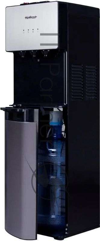 Кулер для воды Hotfrost V400AS, нижняя загрузка, нагрев 90 °С, охлаждение 10 °С, серебристый/черный