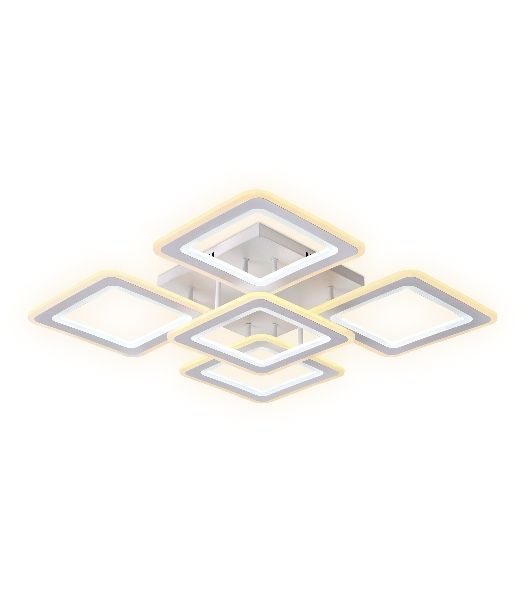 Потолочный светодиодный светильник FA866/4+1 WH белый 218W 3000K-6400K 820*820*120 (ПДУ РАДИО 2.4G)