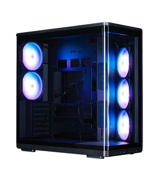 Компьютерный корпус ZALMAN MidTower P60 black (ATX, без БП, 2xUSB 3.0+USB Type C, 5x120мм ARGb) (Zalman P60 Black)