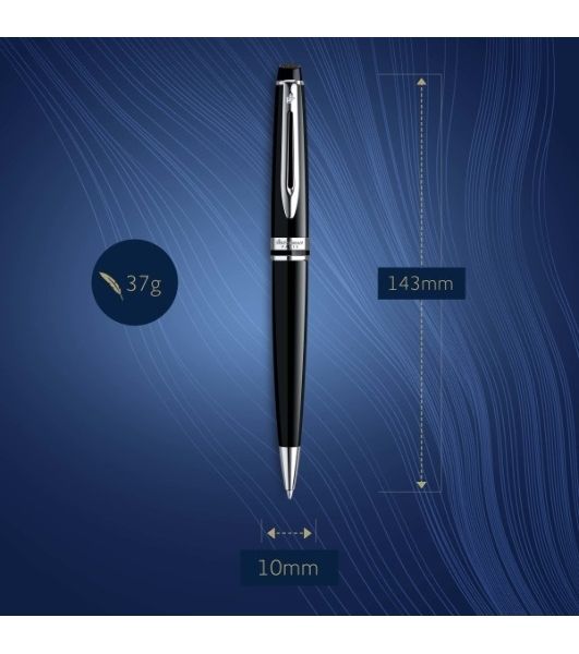 Ручка шариковая Waterman Expert 3 (CWS0951800) Black CT M, синие чернила, подарочная коробка