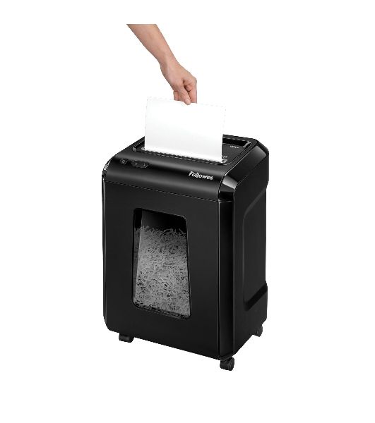 Шредер Fellowes Powershred 92Cs FS-1719301 P-4, 4х38мм, 18лст., 25лтр., уничтожает: скобы, карты, скрепки, CD