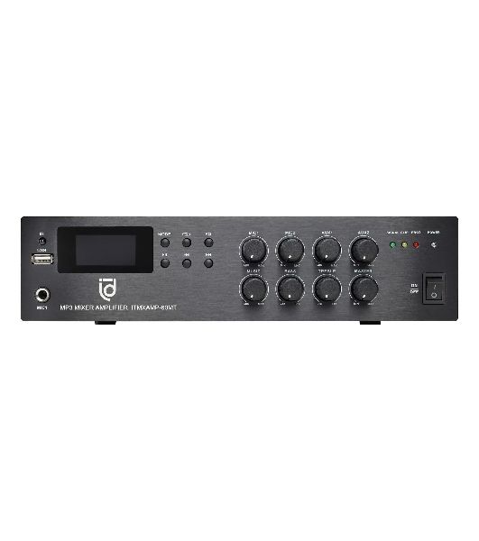 Микшер-усилитель Intrend ITMXAMP-60MT MP3, FM тюнер, USB, Bluetooth, 2хMic/3хLine входы, 1хLine выход,60 Вт, 4/8Ом/100V, IR-пульт в комплекте