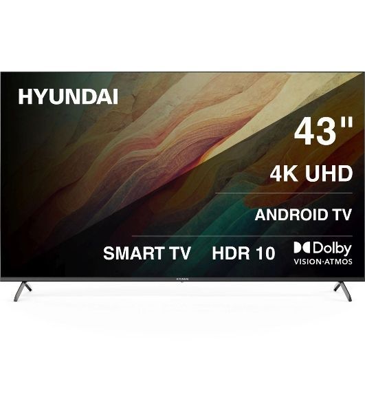 Телевизор Hyundai 43" H-LED43BU7009 черный LED UHD 60Hz Smart TV