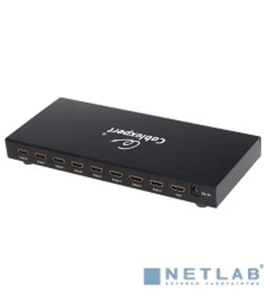 Разветвитель Разветвитель (KDSP0108) Разветвитель 8 порта HDMI "Expansion v1.3", позолоченные контакты, с блоком питания HDMI SPLITTER 1x8M