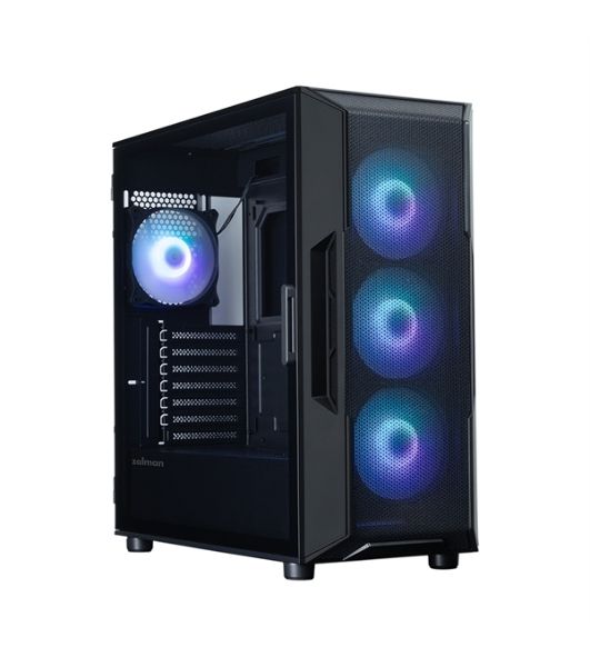 Компьютерный корпус ZALMAN MidiTower I3 NEO ARGb V2 black (ATX, без БП, 2xUSB3.0, 4x120мм ARGb) (Zalman i3 NEO ARGb V2 Black)