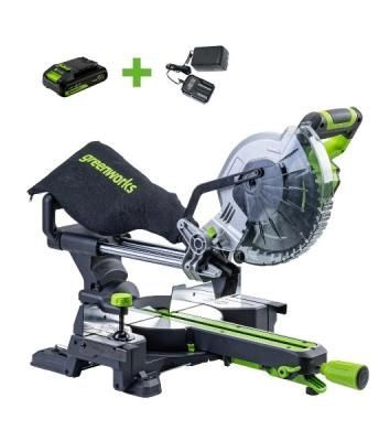 Торцовочная пила Greenworks GD24MS216 4800об/мин d=216мм