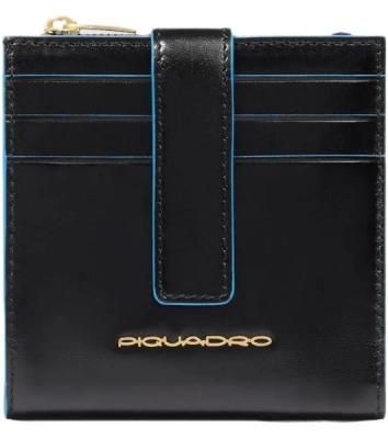 Картхолдер Piquadro Blue Square PP6843B2R/N черный, натуральная кожа