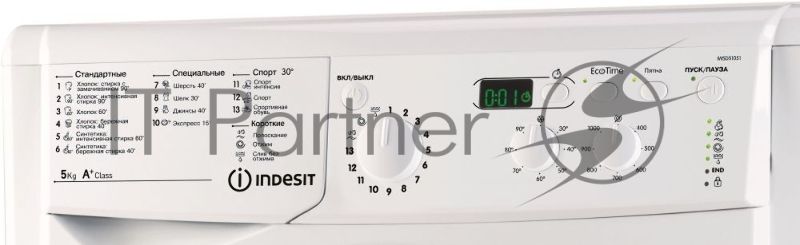 Стиральная машина Indesit IWSD 51051 CIS белый, загрузка фронтальная 5 кг, 1000 об/мин., класс: А