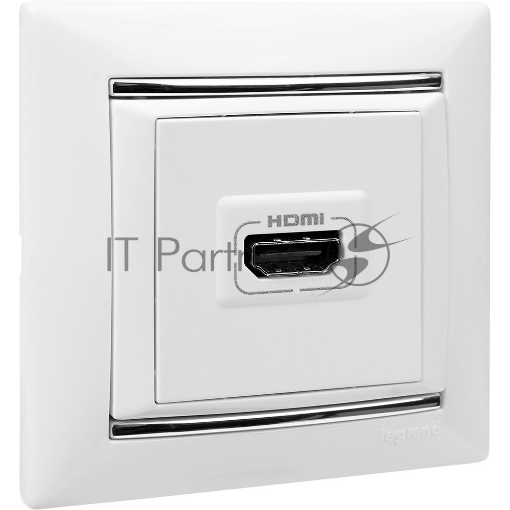 Электроустановочные изделия Legrand Legrand 770491  Рамка 1п Белый/Серебр  Valena