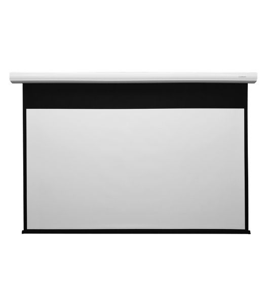 Экран с электроприводом Lumien Master Control 197х280 см (раб. область 153х272см) (122") High Contrast черная кайма сверху 40 см 16:9