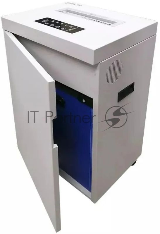 Шредер Office Kit S500 0,8x2 белый (секр.P-7) фрагменты 7лист. 50лтр. скобы пл.карты CD