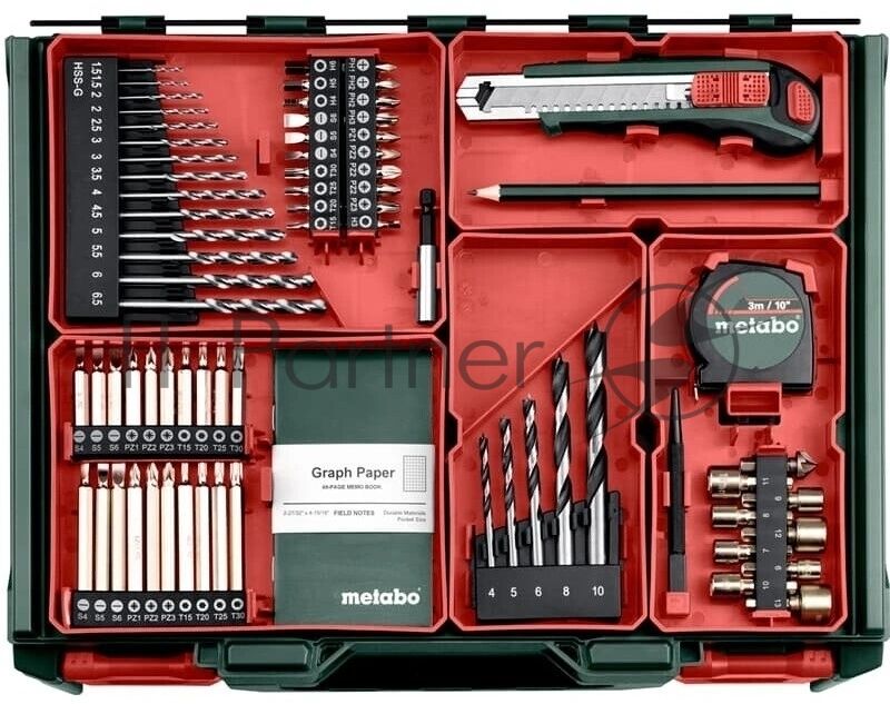 Дрель-шуруповерт Metabo BS 18 L BL Set, 18 В, 2 Ач, 65 Нм, щеточный