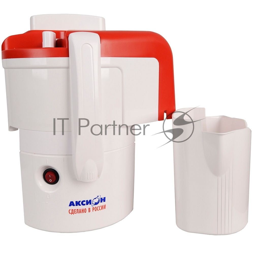 Соковыжималка центробежная Аксион СЦ 32.01 ДЖУС 250Вт белый/красный