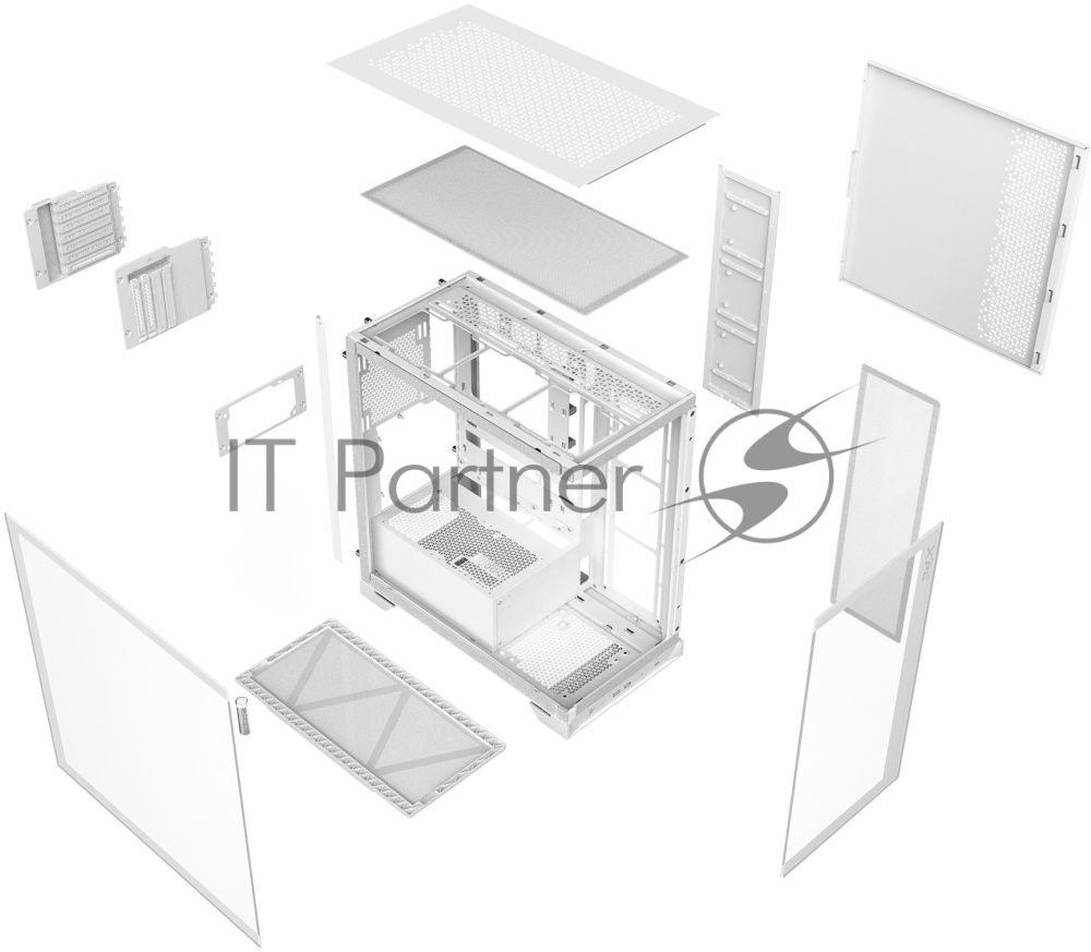 Компьютерный корпус XPG INVADER X белый (INVADERXMTWOF-WHCWW) Mid-Tower, Micro-ATX, Mini-ITX, Standard-ATX, USB 3.2 Gen2 Type-A, USB 3.2 Gen2 Type-C