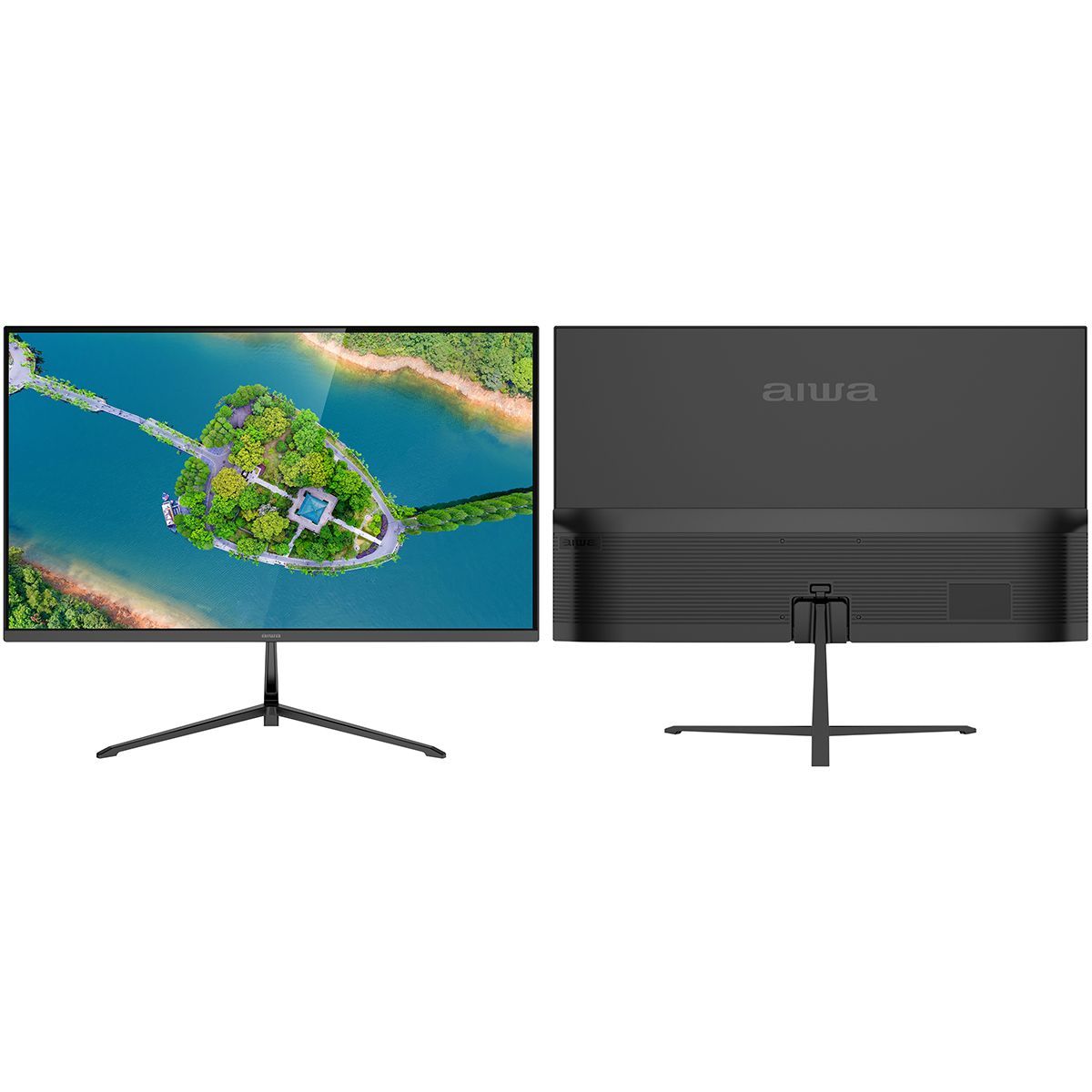 Монитор 27" Aiwa MD2712 IPS 1920x1080, 180 Гц, 1 мс, 16:9, 300 кд/м², 2xHDMI 2.0, DP 1.2, 3.5 Jack, USB Hub (1x USB), динамики (2x2 Вт), HDR10, FreeSync, G-Sync, черный