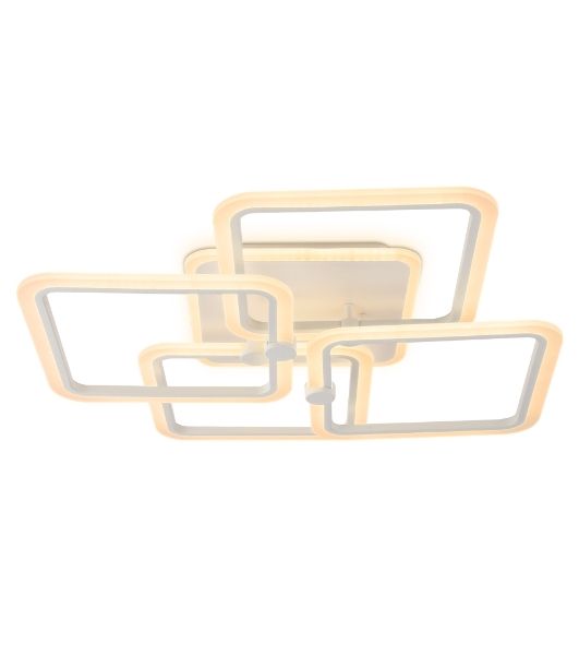 Потолочный светодиодный светильник FA537/4 WH белый 148W 670*670*120 (ПДУ РАДИО 2.4)