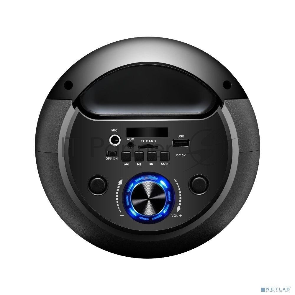 Акустическая система Ginzzu GM-210 Midi RGB/BT/USB/TF/FM/ДУ черный