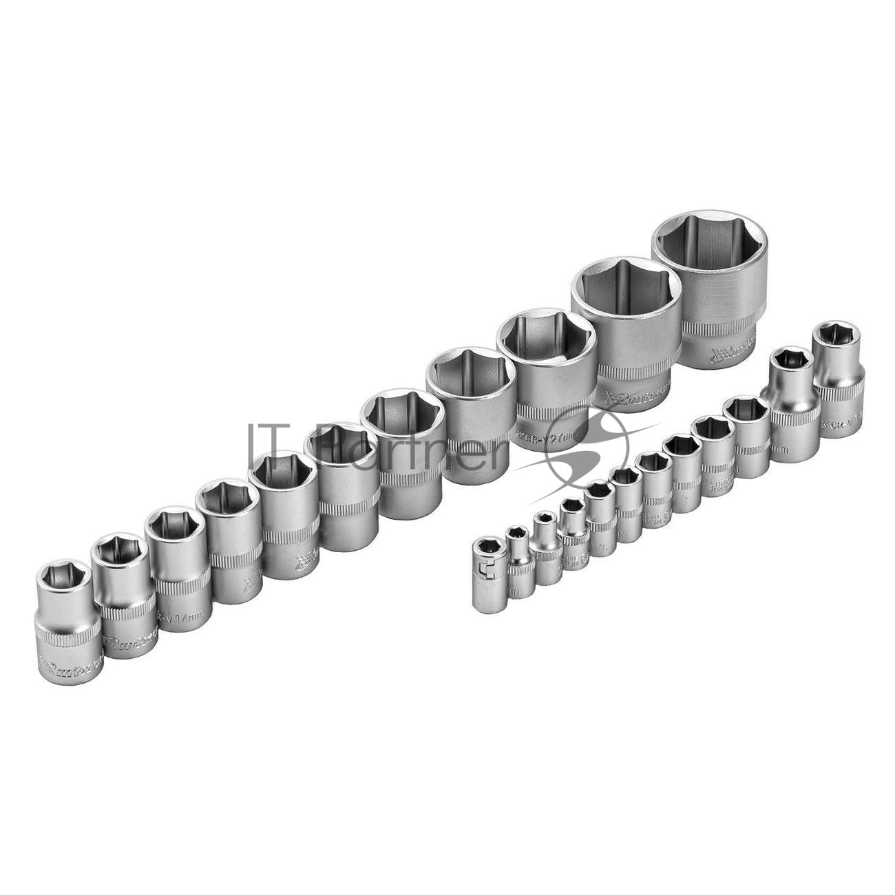 Набор инструментов MTX 1/2", 1/4", CrV, пластиковый кейс 89 предметов