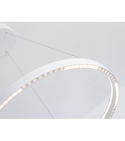 Подвесной светодиодный светильник Ambrella light FL5851 WH белый 35W 3000K/4200K/6400K D600*600 (без ПДУ)