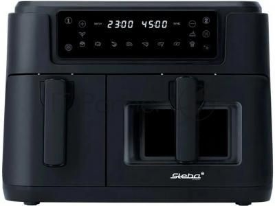 Аэрофритюрница Steba HF 9501 DUO черный, 2400 Вт, 9,5 л, сенсор, 10 программ