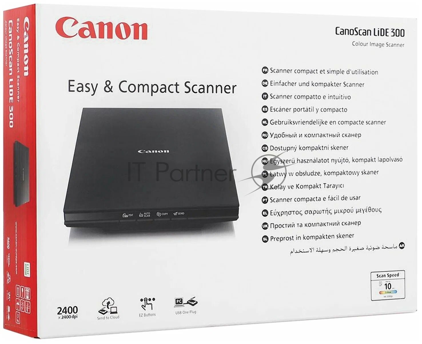 Планшетный сканер Canon CanoScan LiDE 300 (Hi-Speed USB 2.0, A4/Letter (216 x 297 мм), 2400 x 4800 точек на дюйм)