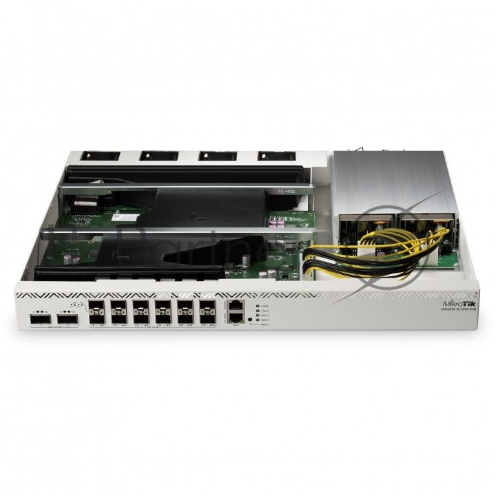 Маршрутизатор MikroTik CCR2216-1G-12XS-2XQ, 1×1 Гбит/с + 12×25 Гбит/с SFP28 + 2×100 Гбит/с QSFP28, управляемый
