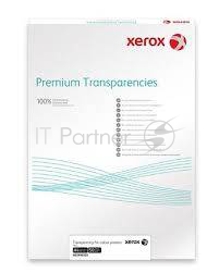 Пленка прозрачная Premium Xerox для ч/б лазерной печати A4, 100гр/м2,100 л. (без подложки и полосы)