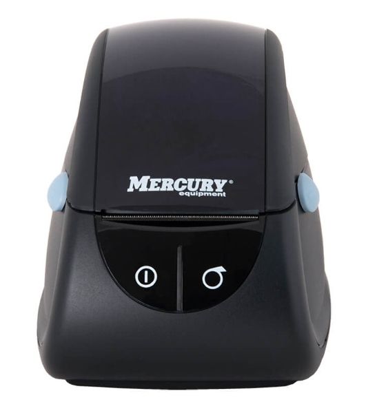 Принтер наклеек Mertech MPRINT LP80 EVA прямая термопечать, 203 dpi, 100 мм/сек, RS-232, USB, черный