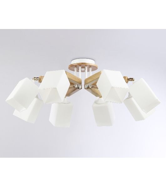 Светильник Ambrella light TR9522/8 WH/GD/FR белый/золото/белый матовый E27*8 max 40W D790*260
