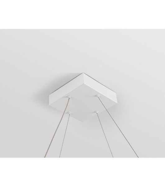 Подвесной светодиодный светильник Ambrella light FL5802/1+4 WH белый 50W 3000K/4200K/6400K 600*600*1200 (без ПДУ)