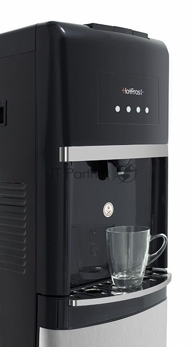 Кулер для воды Hotfrost 35AN, нижняя загрузка, нагрев 90 °С, охлаждение 10 °С, серебристый/черный