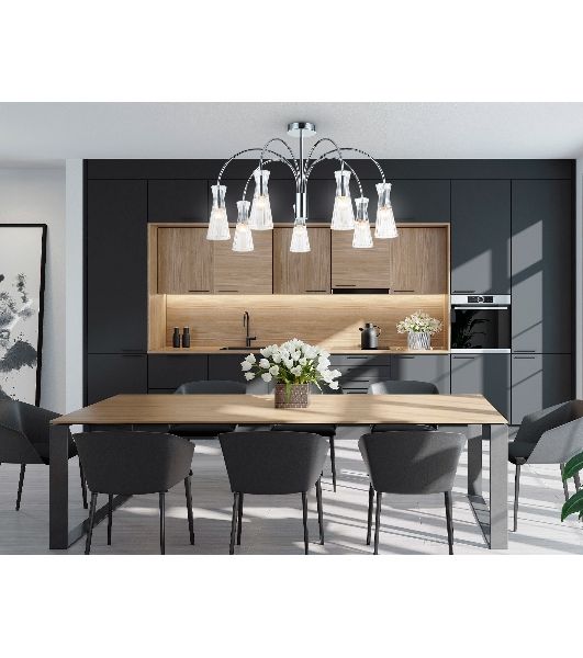 Люстра Ambrella light LH55653/7 СH/CL хром/прозрачный E14*7 max 40W D745*460