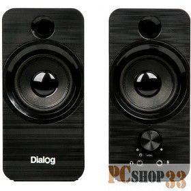 Акустическая система Dialog Stride AST-17UP 2.0, 10W RMS, PhoneOut, Mic In, черные, питание от USB